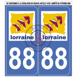 Sticker de plaque d'immatriculation auto 4,66x10,22cm (la paire) 