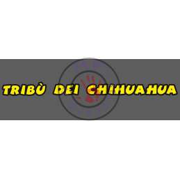 Sticker de casque TRIBU DEI CHIHUAHUA (pièce, impression quadri 1 couleur)