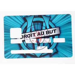 Sticker de personnalisation de carte bleue VISA modèle OM (1 ligne)