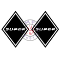 Stickers losange logo SUPER modèle 2 150x300mm (la paire)