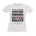 T-Shirt Femme Copilote de Rallye