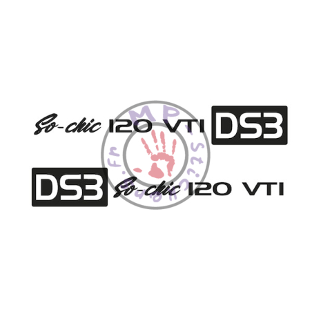 Stickers poignée de porte So-chic 120 VTI DS3 une couleur (la paire)