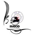 Sticker de vitre ailes avec IVECO (la paire)