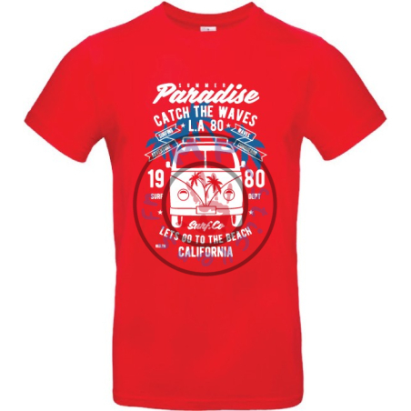 T-Shirt homme Summer Paradise Combi Vintage