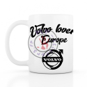 Mug Volvo lovers Europe 330ml blanc céramique top qualité 