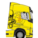 Demi Logo de cabine My Truck My Drug pour enseigne (2 cotés)