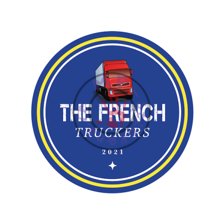 Sticker logo THE FRENCH Truckers 400x400mm (unité) 