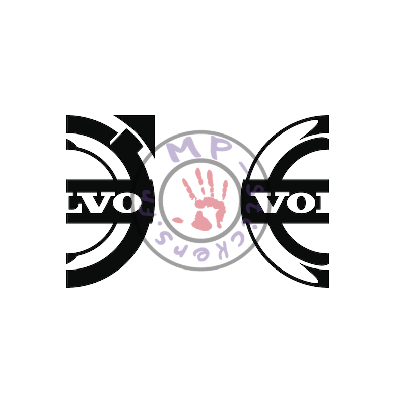 Sticker demi VOLVO version 2 (la paire)