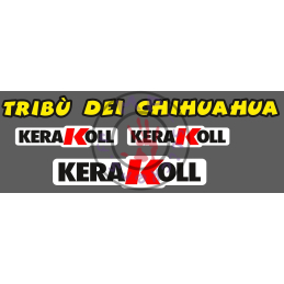 Planche stickers de casque TRIBU DEI CHIHUAHUA - KERAKOLL (modèle 1)