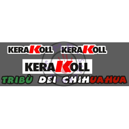 Planche stickers de casque TRIBU DEI CHIHUAHUA - KERAKOLL (modèle 2, 3 couleurs)